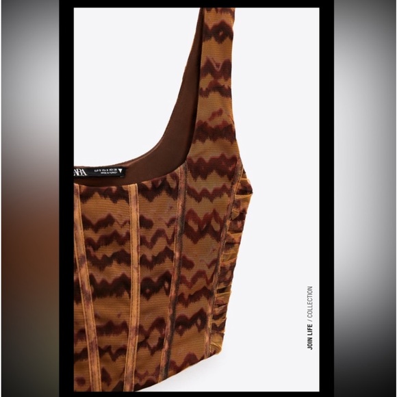 Zara corsetry tulle boned corset top blogger’s Fave, designer like - Picture 8 of 13